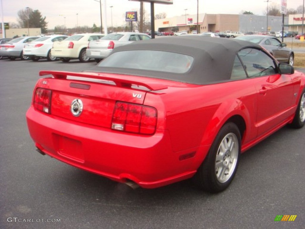 2007 Mustang GT Premium Convertible - Torch Red / Dark Charcoal photo #5