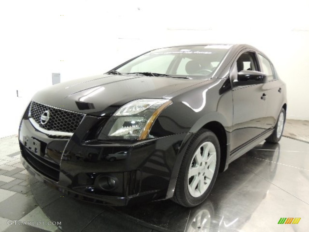 2012 Sentra 2.0 SR - Super Black / Charcoal photo #1