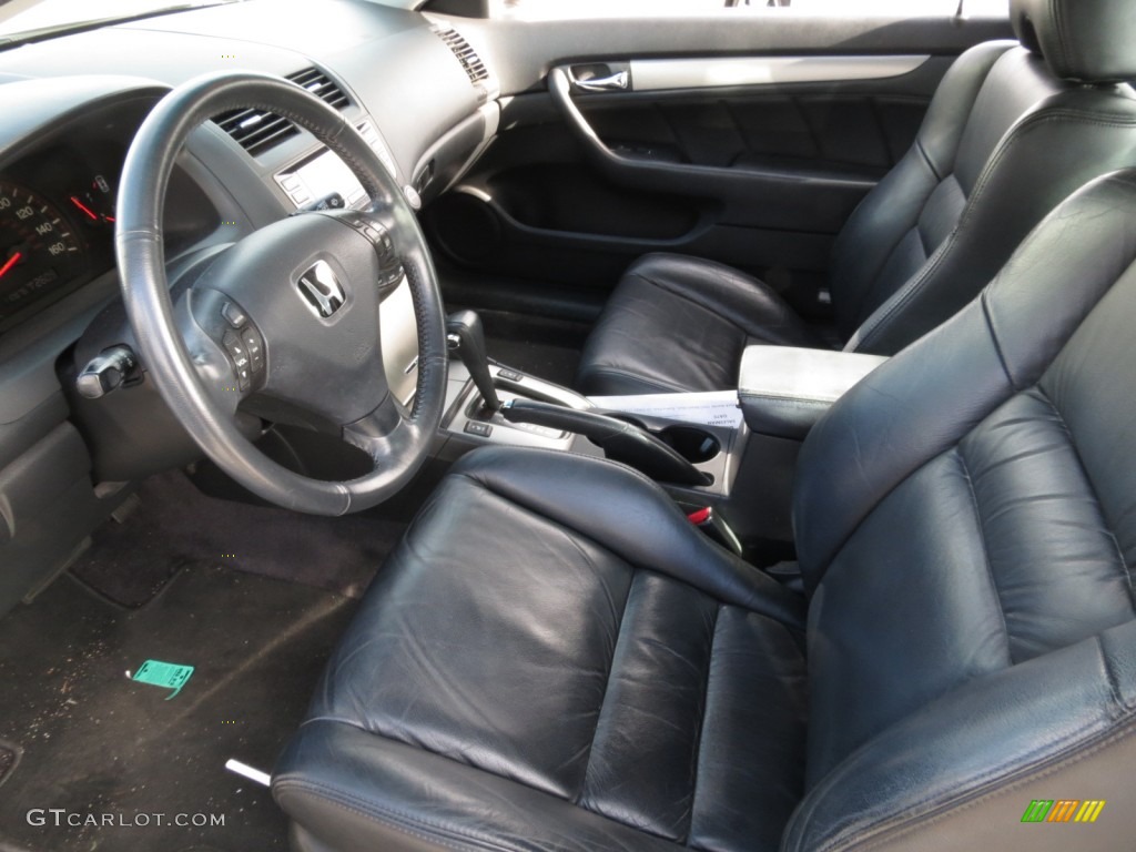 2003 Accord EX V6 Coupe - Satin Silver Metallic / Black photo #4