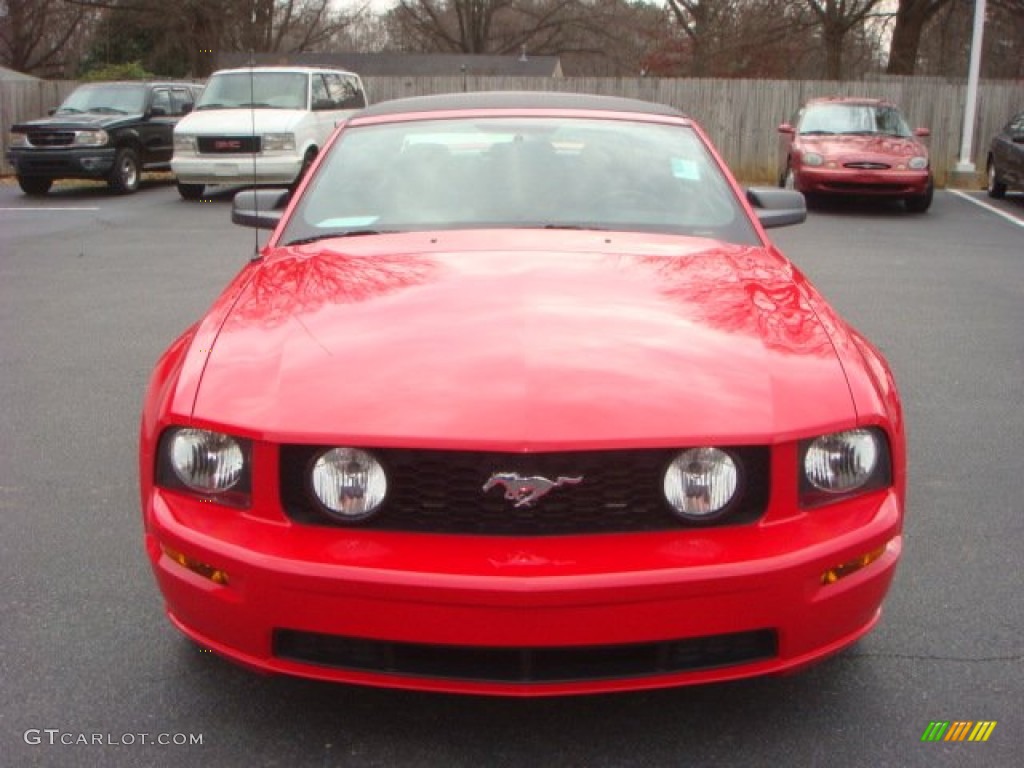 2007 Mustang GT Premium Convertible - Torch Red / Dark Charcoal photo #8