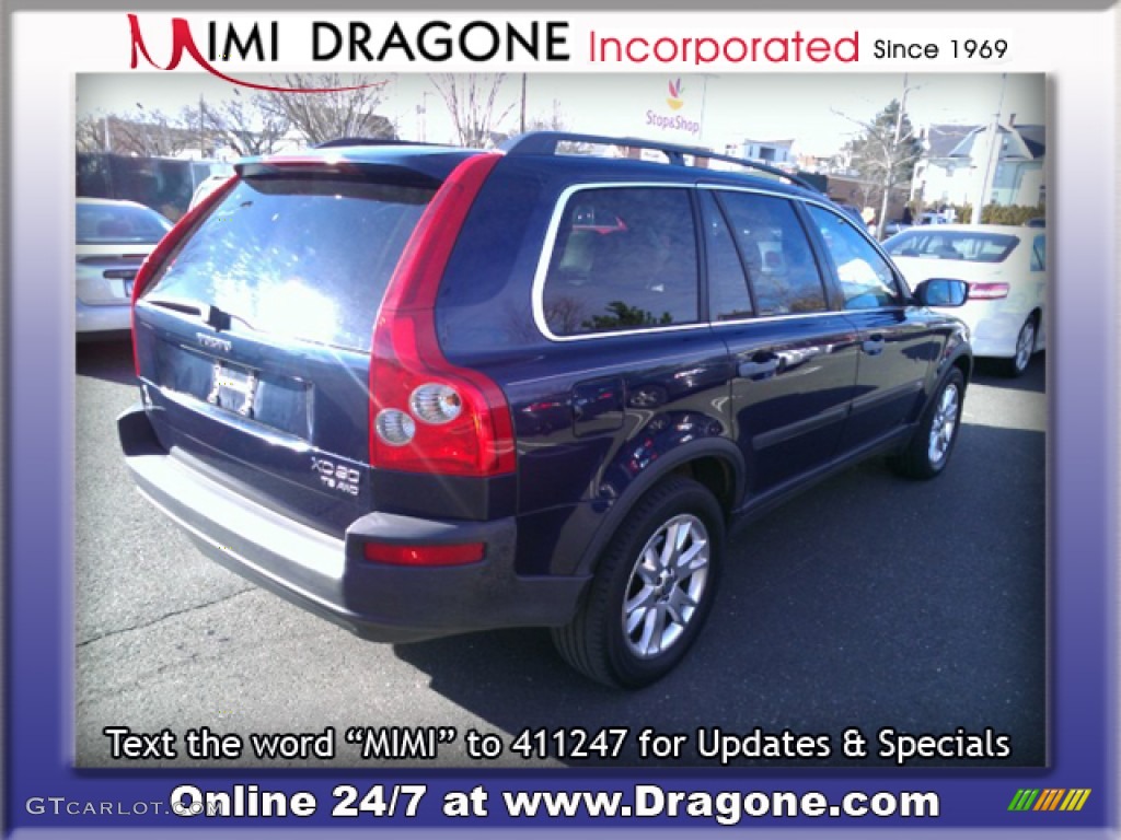 2003 XC90 T6 AWD - Nautic Blue Metallic / Graphite photo #6