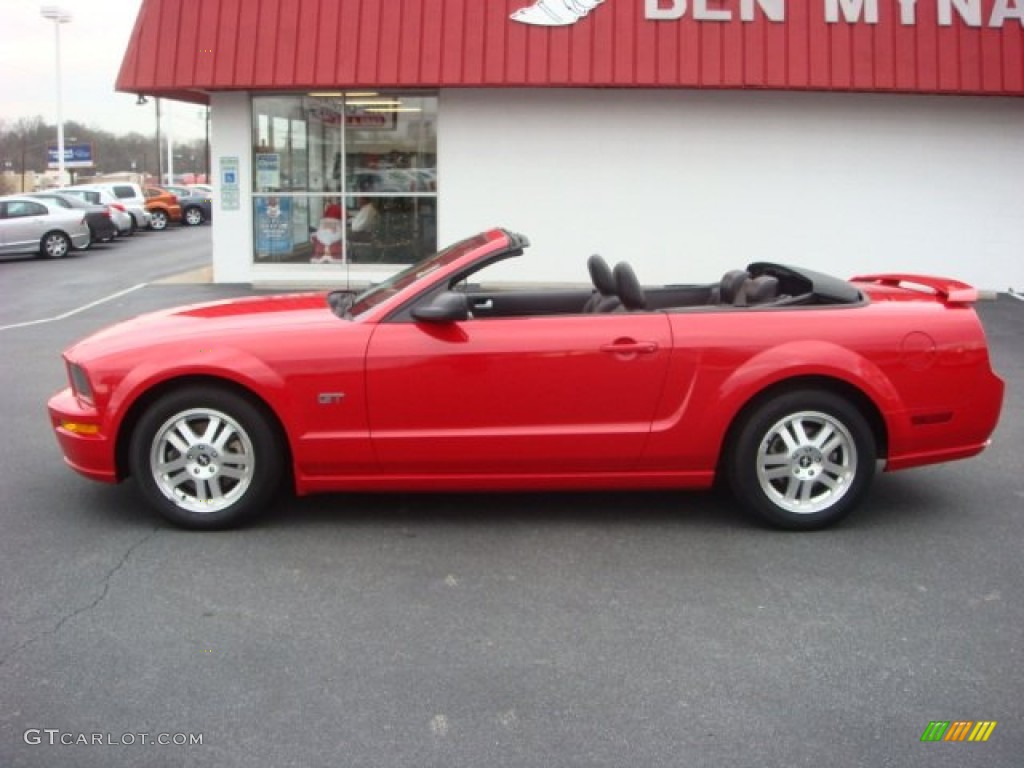 2007 Mustang GT Premium Convertible - Torch Red / Dark Charcoal photo #19