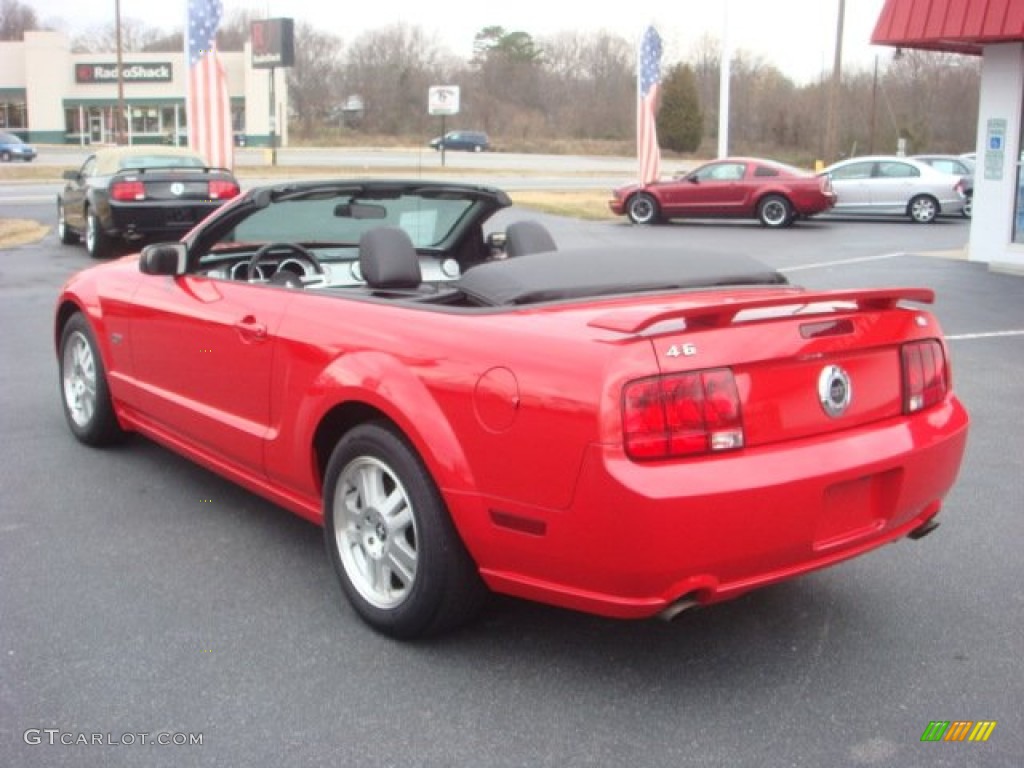 2007 Mustang GT Premium Convertible - Torch Red / Dark Charcoal photo #20