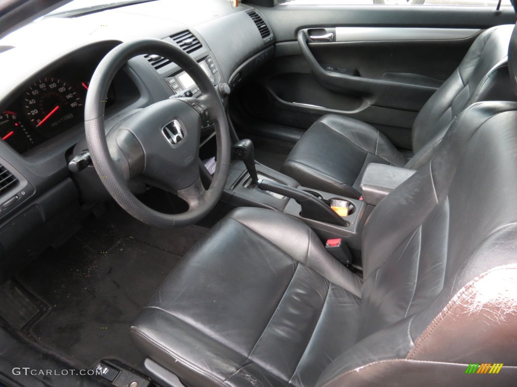 2003 Accord LX Coupe - Sapphire Blue Pearl / Black photo #4