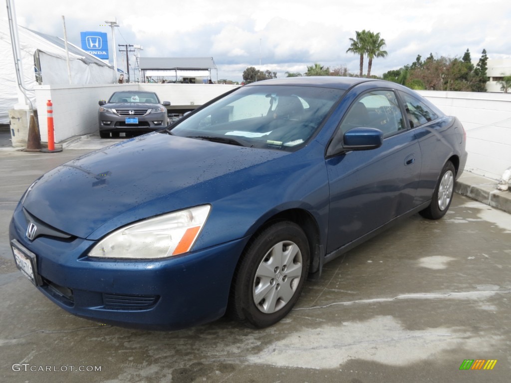 2003 Accord LX Coupe - Sapphire Blue Pearl / Black photo #6