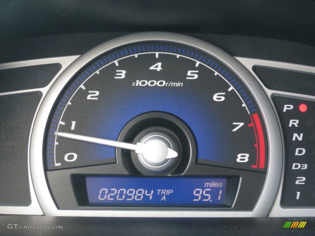 2010 Civic LX Coupe - Crystal Black Pearl / Gray photo #2