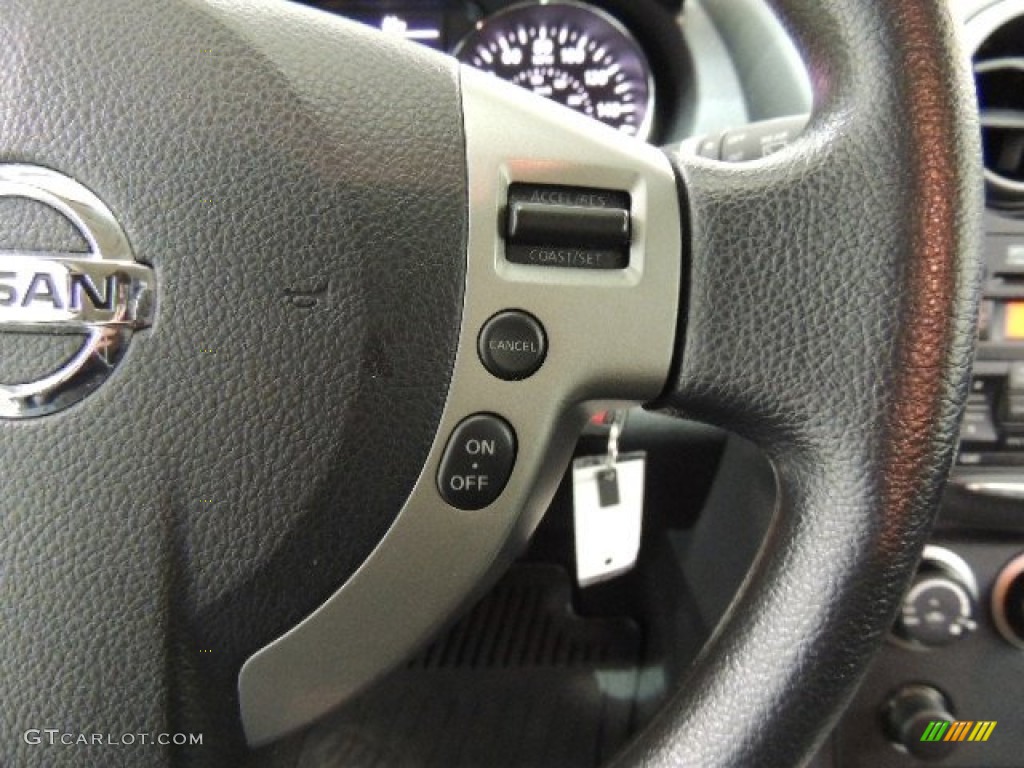 2011 Rogue S AWD Krom Edition - Wicked Black / Black photo #22