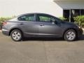 2013 Polished Metal Metallic Honda Civic LX Sedan  photo #2
