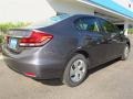 2013 Polished Metal Metallic Honda Civic LX Sedan  photo #3