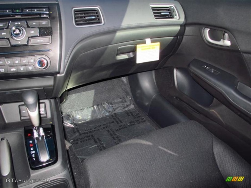 2013 Civic LX Sedan - Polished Metal Metallic / Gray photo #7