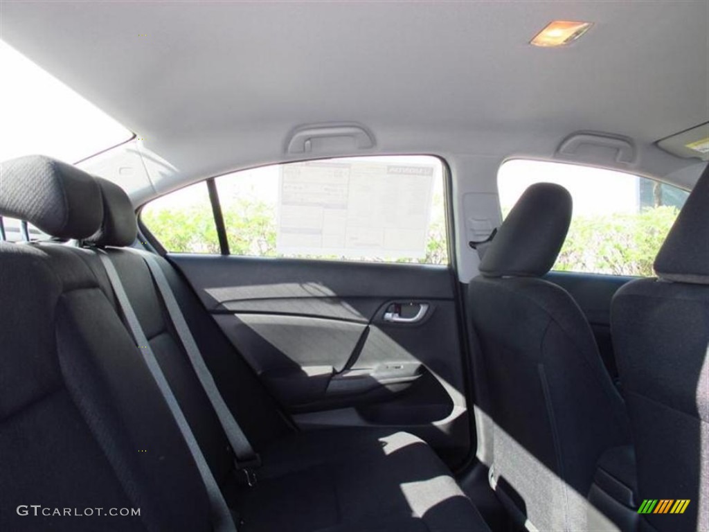 2013 Civic LX Sedan - Polished Metal Metallic / Gray photo #8