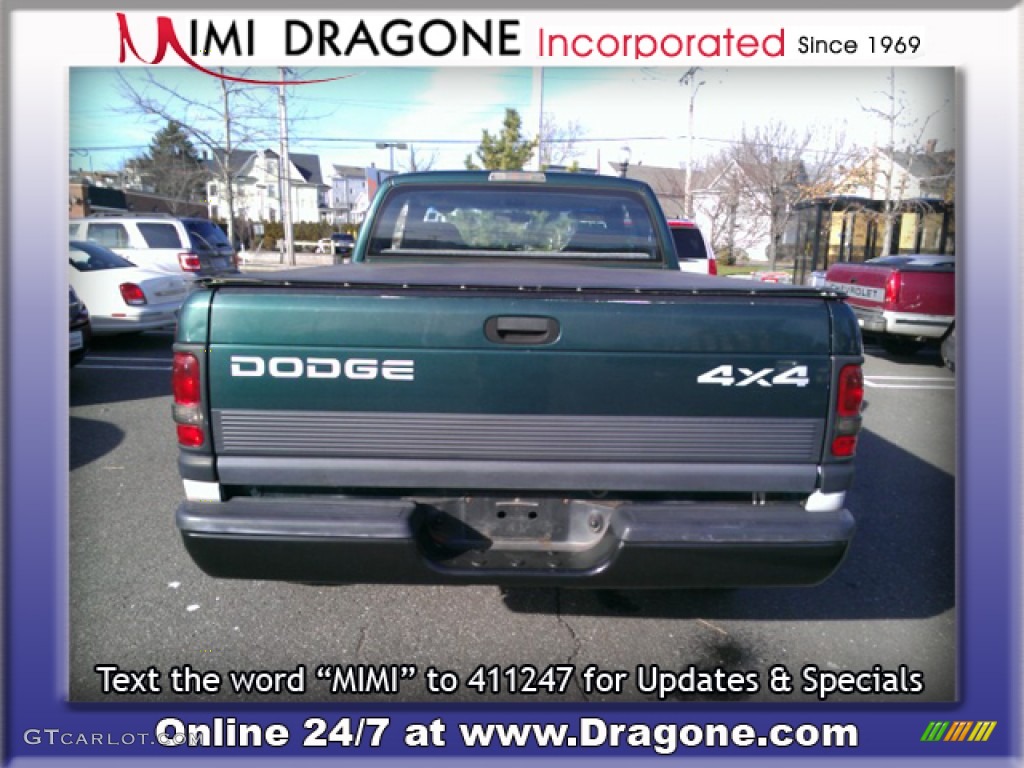 1998 Ram 1500 ST Extended Cab 4x4 - Emerald Green Pearl / Gray photo #5
