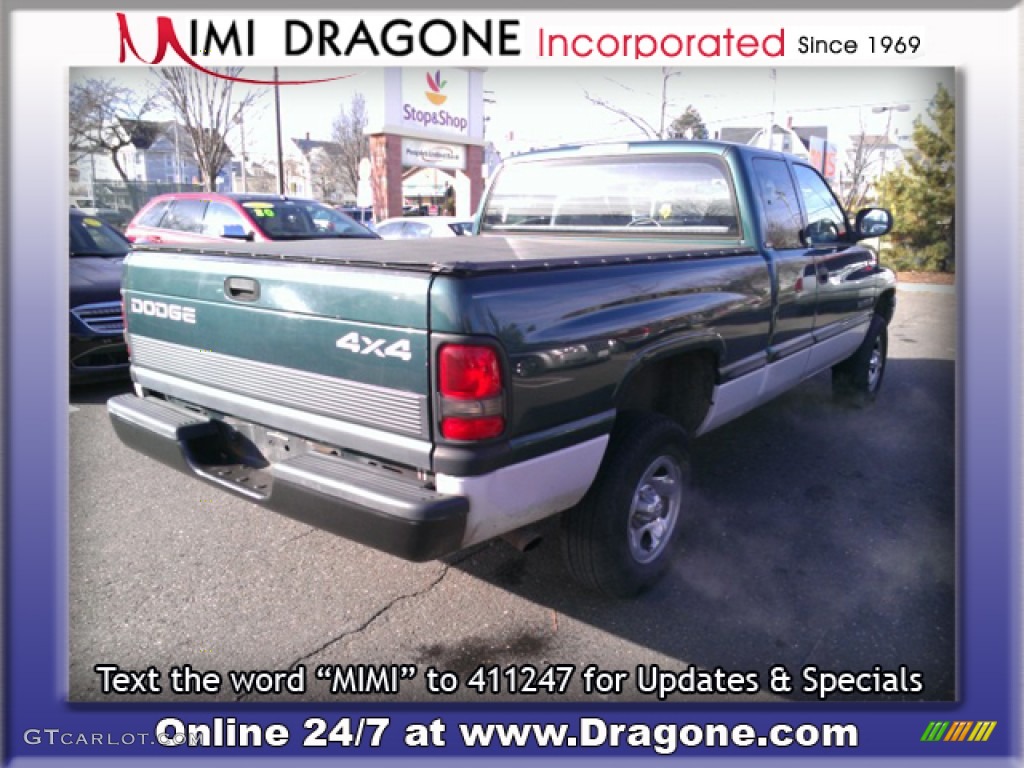 1998 Ram 1500 ST Extended Cab 4x4 - Emerald Green Pearl / Gray photo #6