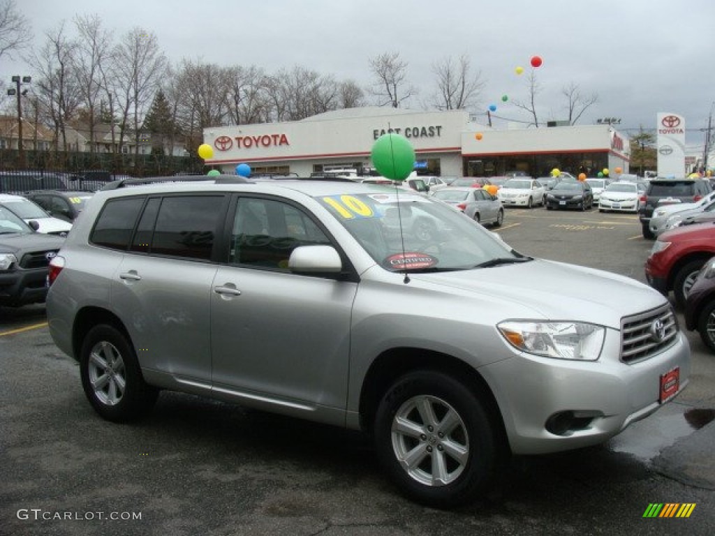 2010 Highlander V6 4WD - Classic Silver Metallic / Ash photo #1