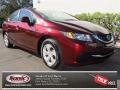 Crimson Red Pearl - Civic LX Sedan Photo No. 1