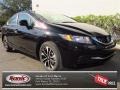 2013 Crystal Black Pearl Honda Civic EX Sedan  photo #1