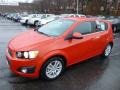 2013 Inferno Orange Metallic Chevrolet Sonic LT Hatch  photo #10