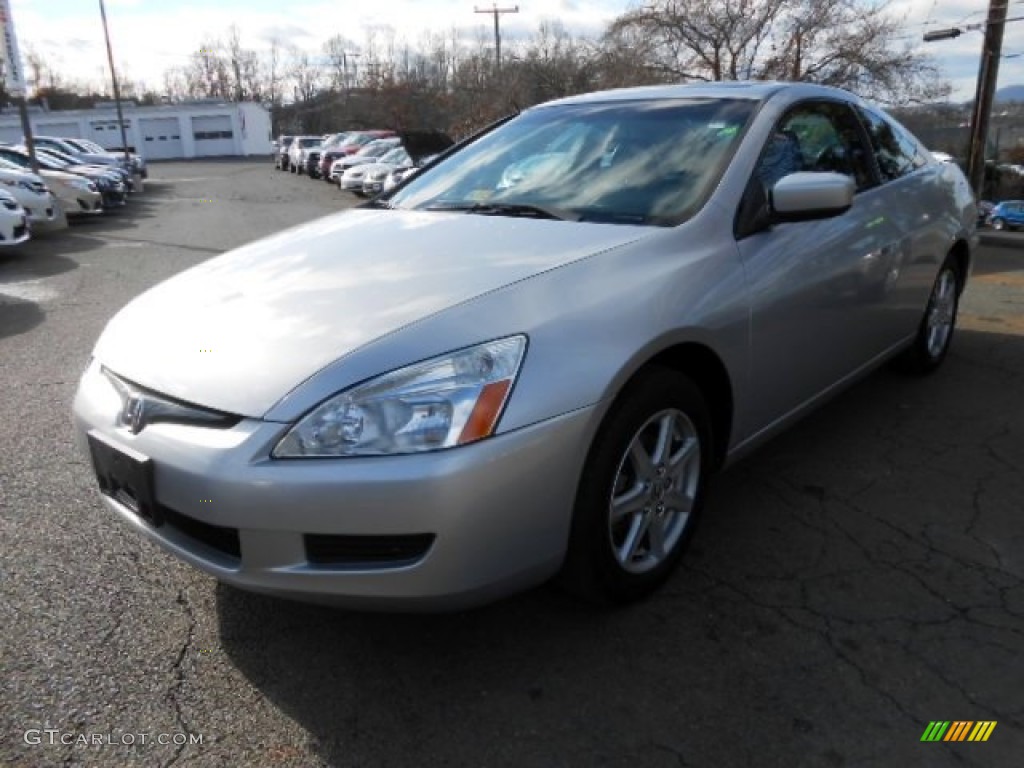 2003 Accord EX V6 Coupe - Satin Silver Metallic / Black photo #3