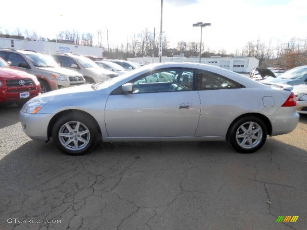 2003 Accord EX V6 Coupe - Satin Silver Metallic / Black photo #4