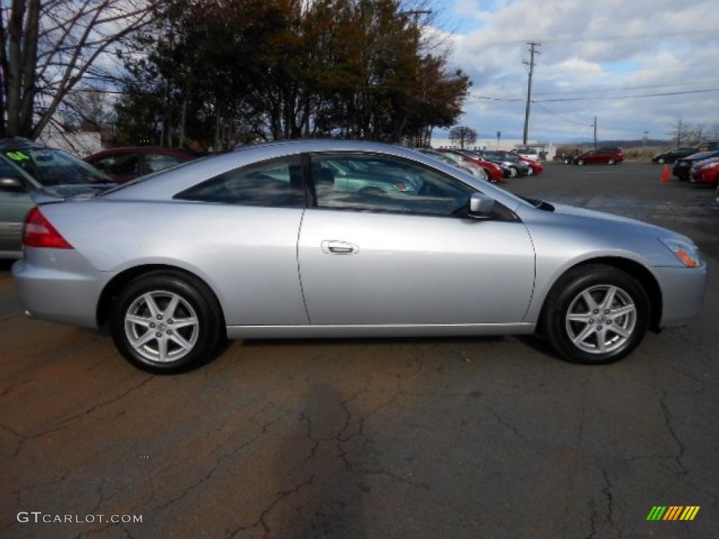 2003 Accord EX V6 Coupe - Satin Silver Metallic / Black photo #8