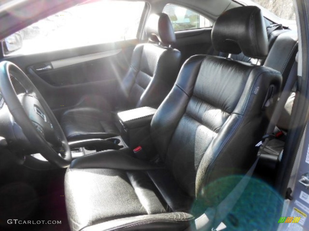 2003 Accord EX V6 Coupe - Satin Silver Metallic / Black photo #9