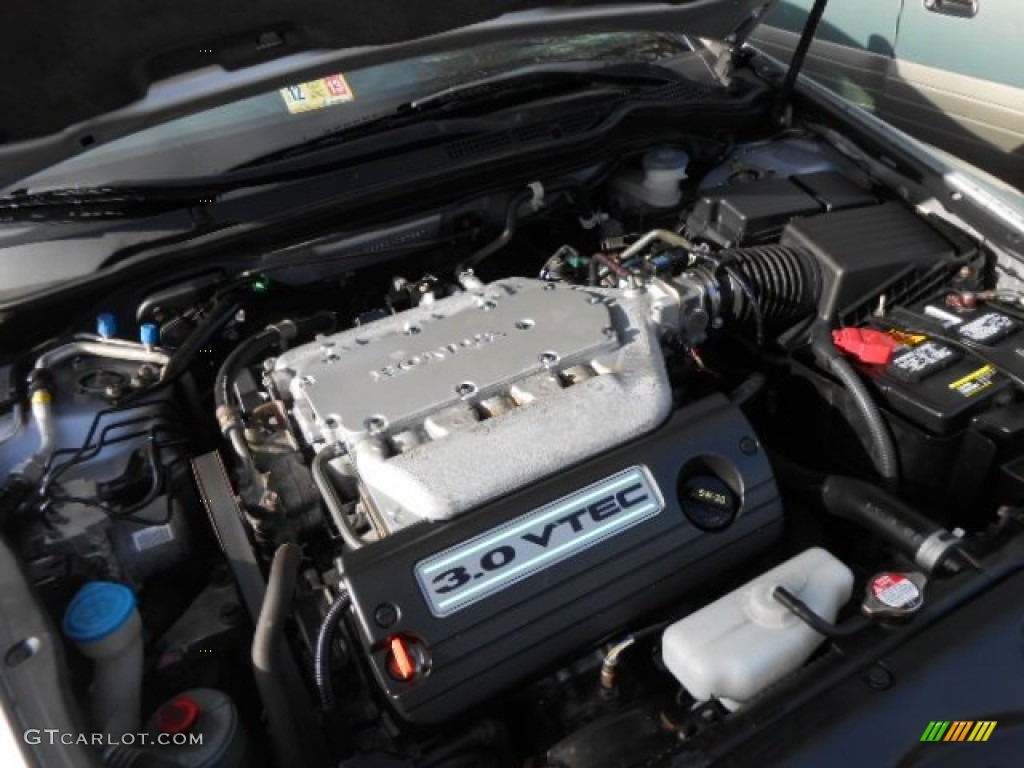 2003 Accord EX V6 Coupe - Satin Silver Metallic / Black photo #20