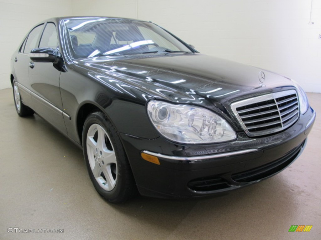 2004 S 500 Sedan - Black / Black photo #1