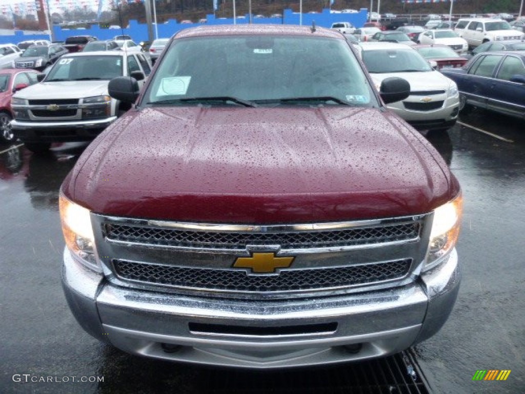 2013 Silverado 1500 LT Crew Cab 4x4 - Deep Ruby Metallic / Ebony photo #7