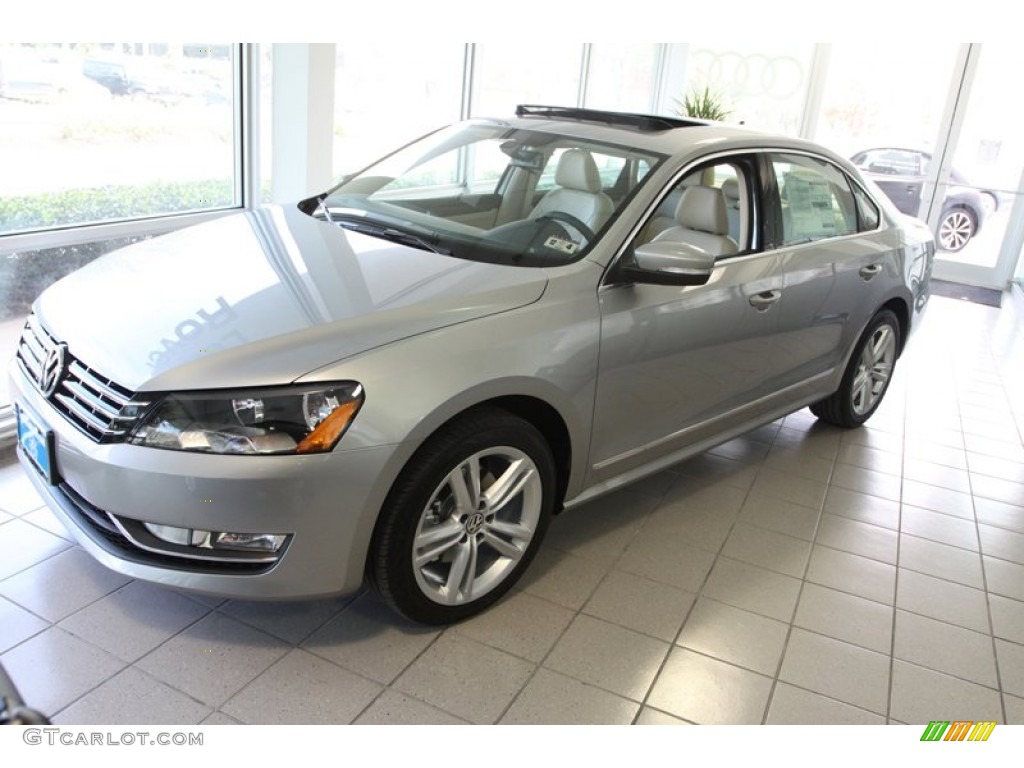 2013 Passat TDI SEL - Tungsten Silver Metallic / Cornsilk Beige photo #1