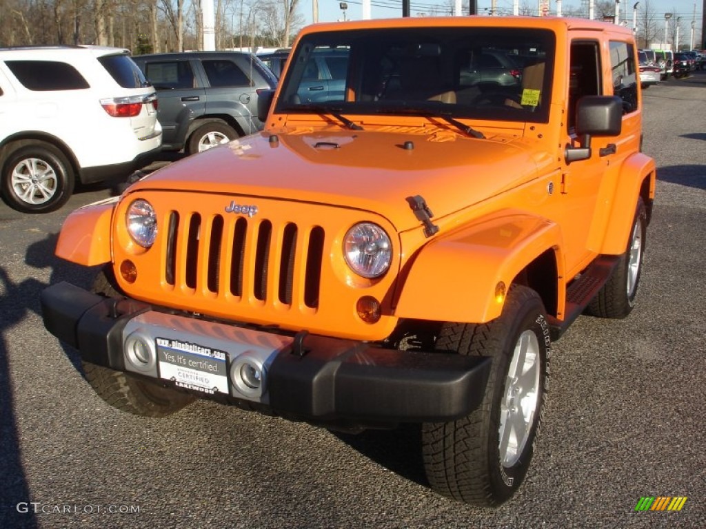 Crush Orange Jeep Wrangler