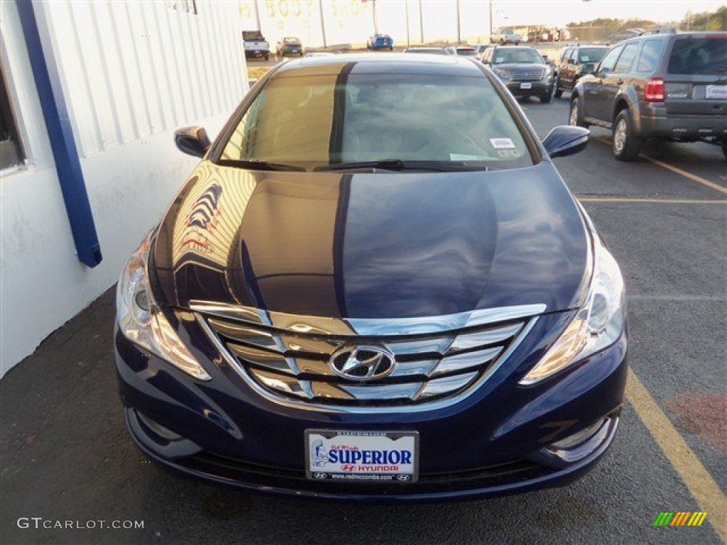 2013 Sonata SE - Indigo Night Blue / Gray photo #2