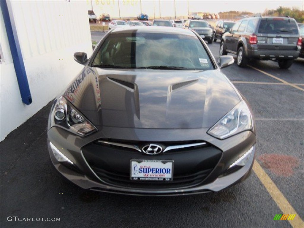 2013 Genesis Coupe 3.8 Grand Touring - Gran Premio Gray / Black Leather photo #2