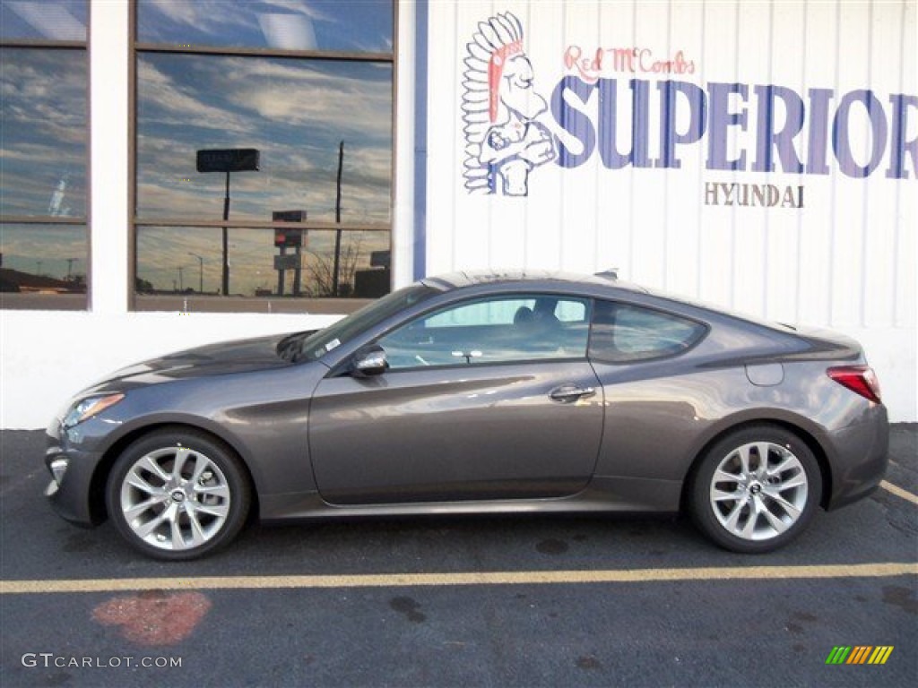 2013 Genesis Coupe 3.8 Grand Touring - Gran Premio Gray / Black Leather photo #8