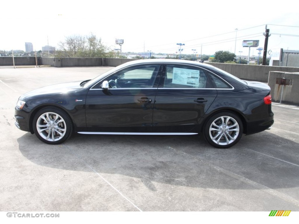 Phantom Black Pearl Effect 2013 Audi S4 3.0T quattro Sedan Exterior Photo #75096424