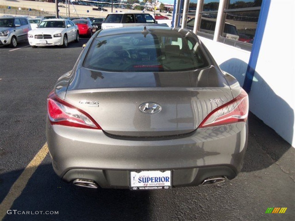 2013 Genesis Coupe 2.0T - Gran Premio Gray / Black Cloth photo #6