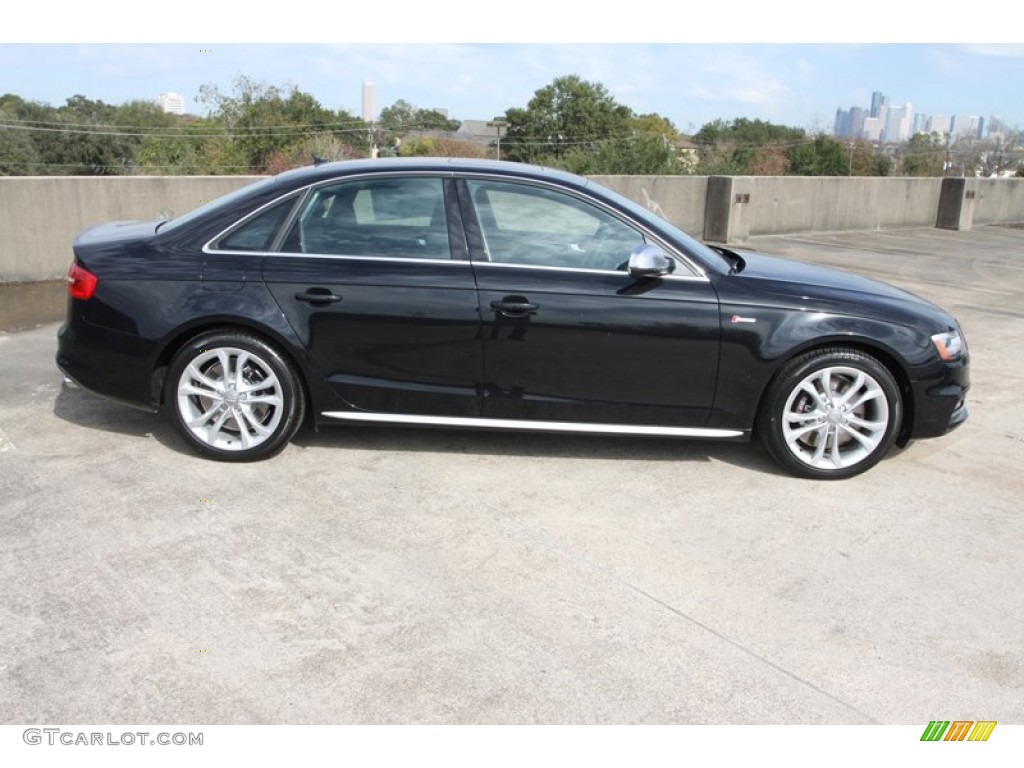 Phantom Black Pearl Effect 2013 Audi S4 3.0T quattro Sedan Exterior Photo #75096519