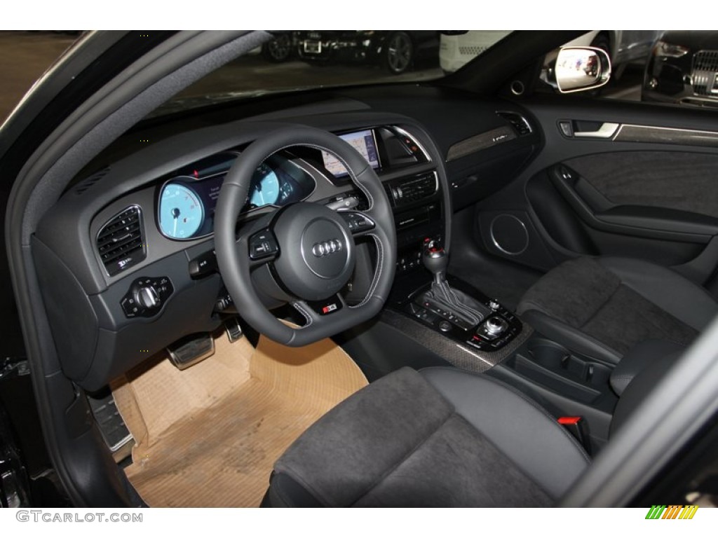 Black Interior 2013 Audi S4 3.0T quattro Sedan Photo #75096551
