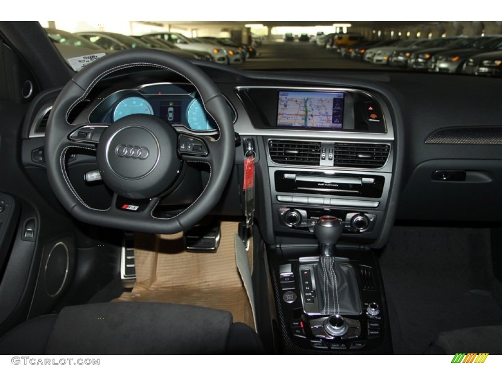 2013 Audi S4 3.0T quattro Sedan Black Dashboard Photo #75096639