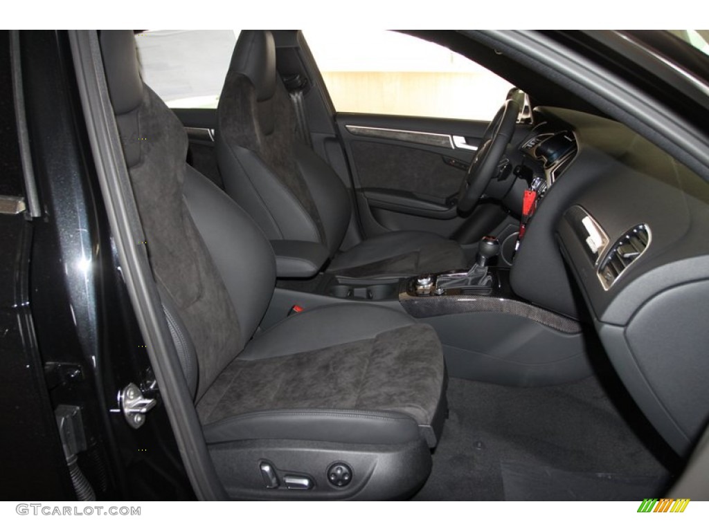 Black Interior 2013 Audi S4 3.0T quattro Sedan Photo #75096837