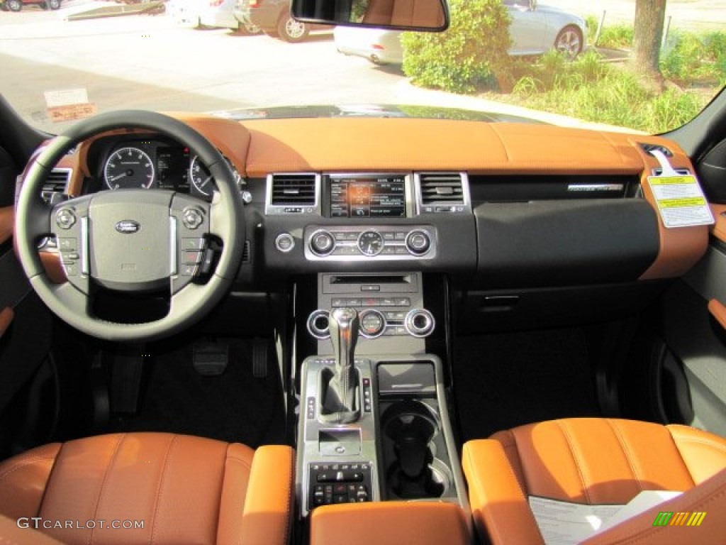 2013 Land Rover Range Rover Sport Supercharged Tan Dashboard Photo #75098229