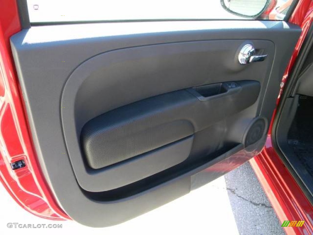 2012 500 Sport - Rosso Brillante (Red) / Sport Tessuto Nero/Nero (Black/Black) photo #9