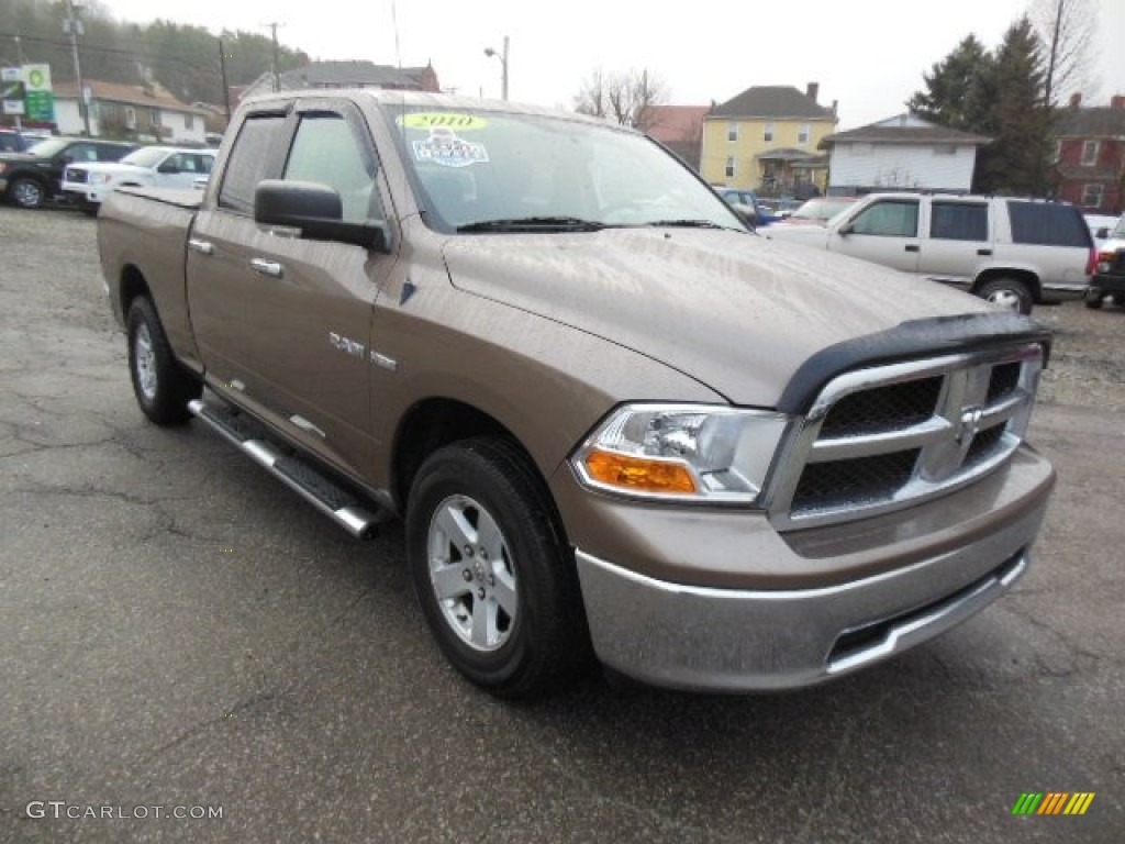 2010 Ram 1500 SLT Quad Cab - Austin Tan Pearl / Dark Slate/Medium Graystone photo #1