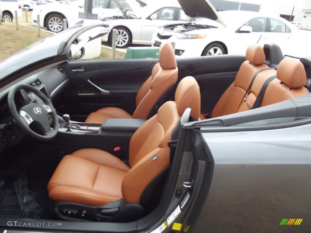 Saddle Tan Interior 2012 Lexus IS 350 C Convertible Photo #75099159