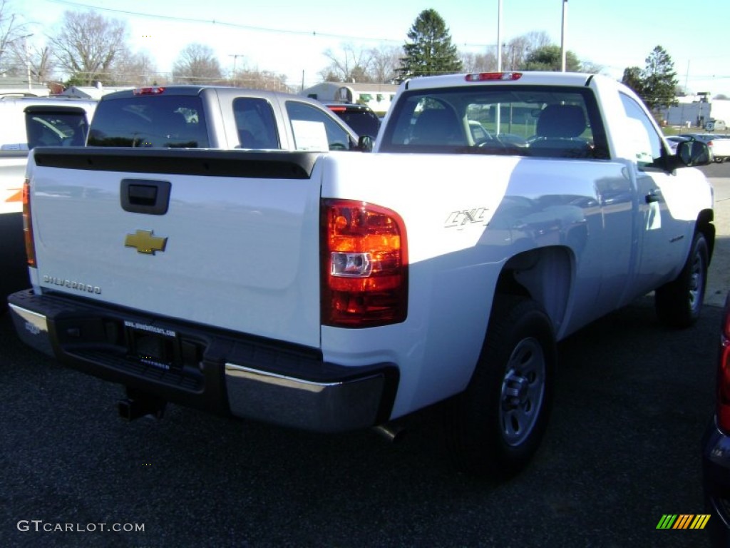 2013 Silverado 1500 Work Truck Regular Cab 4x4 - Summit White / Dark Titanium photo #2