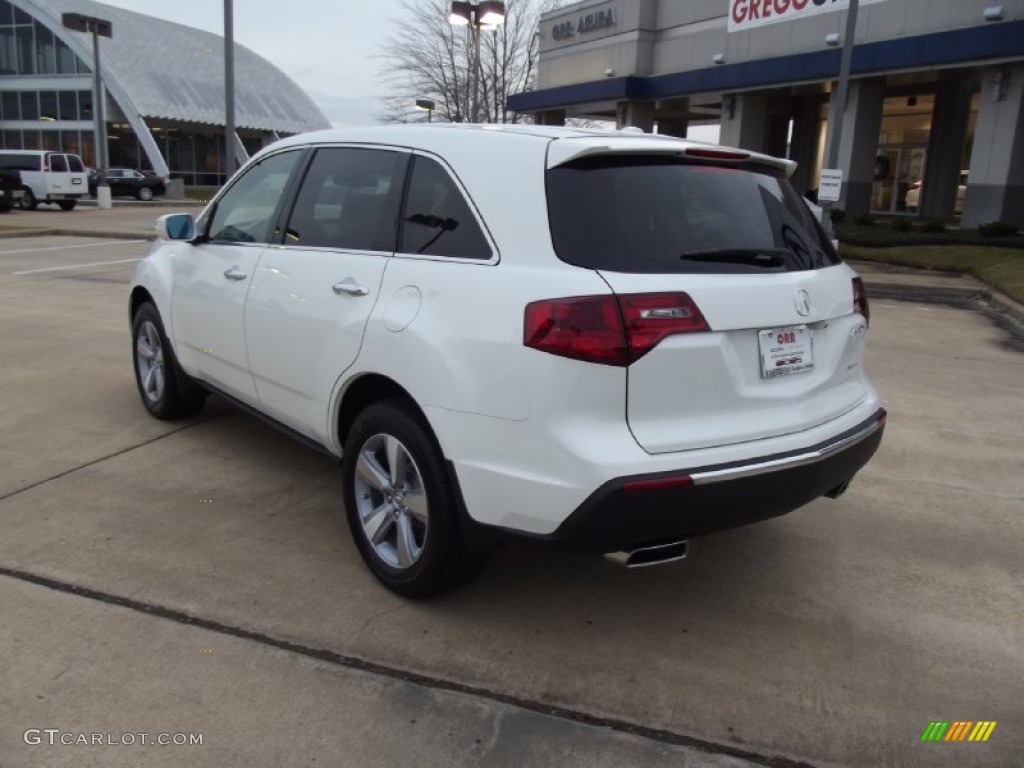 2013 MDX SH-AWD Technology - Aspen White Pearl / Parchment photo #4