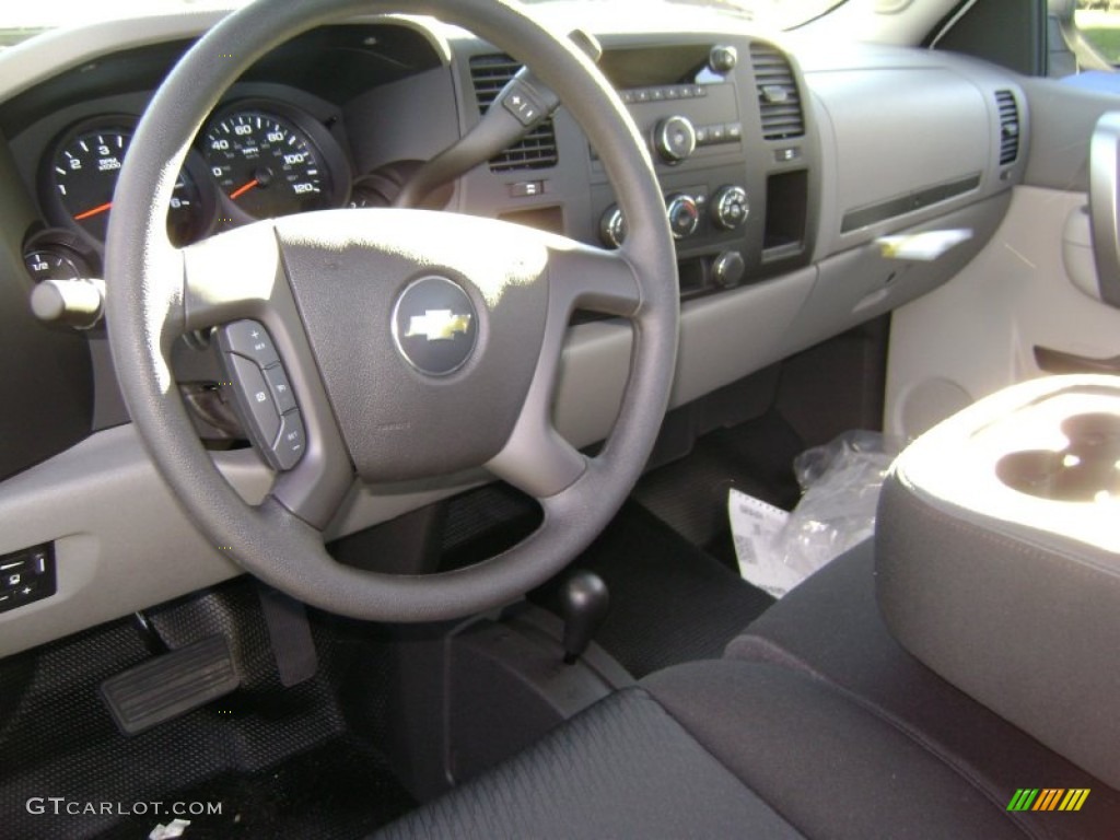 2013 Silverado 1500 Work Truck Regular Cab 4x4 - Summit White / Dark Titanium photo #4