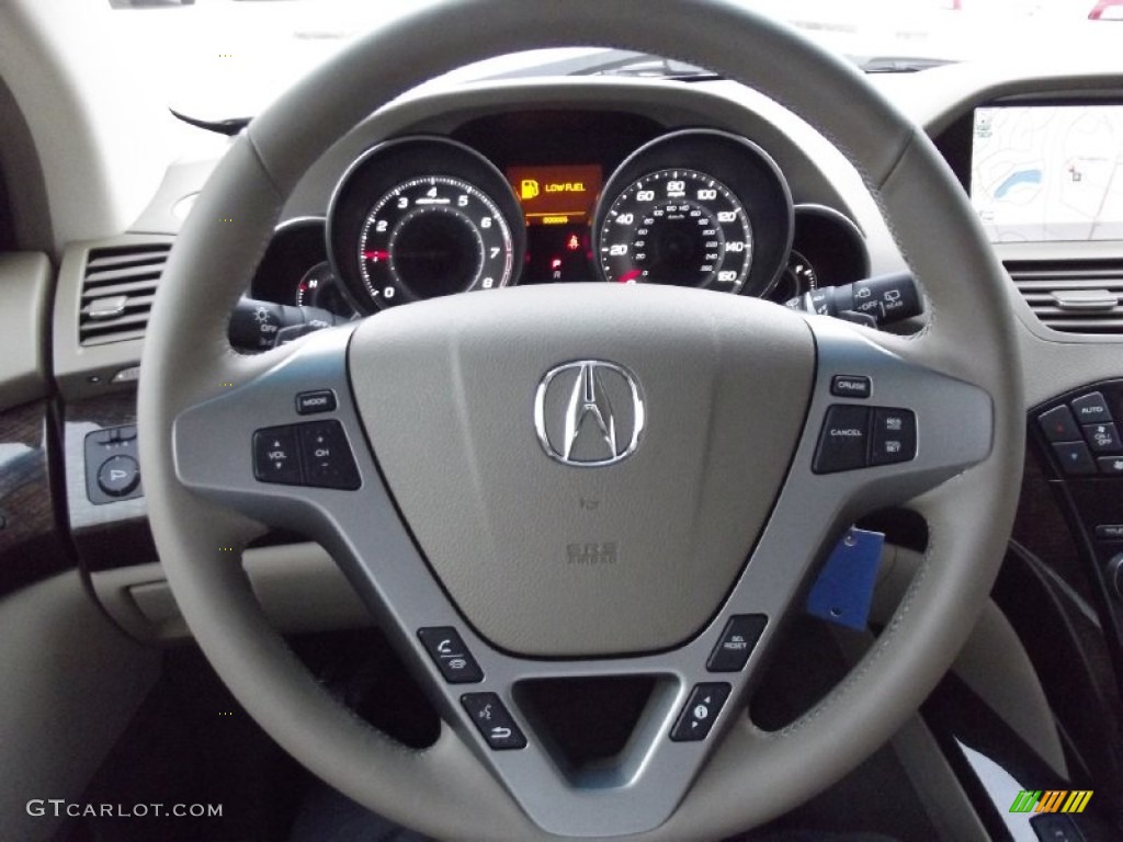 2013 MDX SH-AWD Technology - Aspen White Pearl / Parchment photo #10