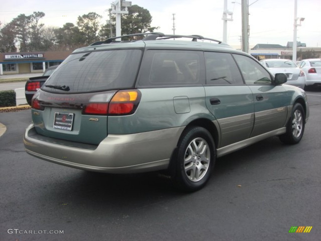 2003 Outback Wagon - Timberline Green Pearl / Gray photo #4
