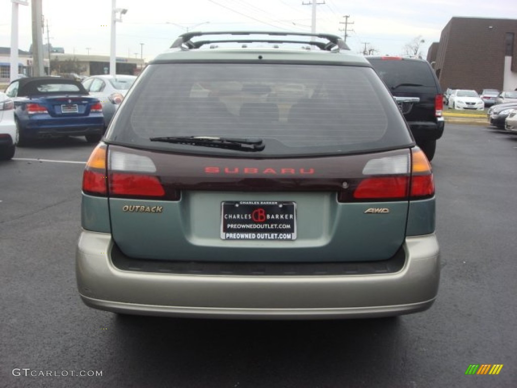 2003 Outback Wagon - Timberline Green Pearl / Gray photo #5