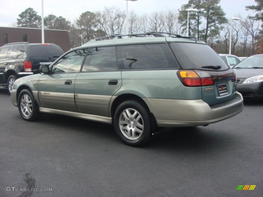 2003 Outback Wagon - Timberline Green Pearl / Gray photo #6